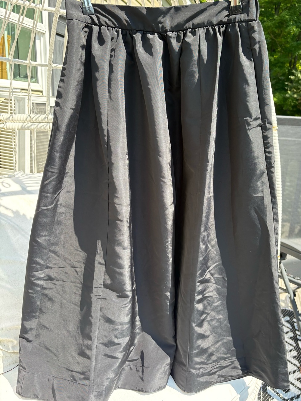 Old Navy Black A-Line Full Midi Skirt